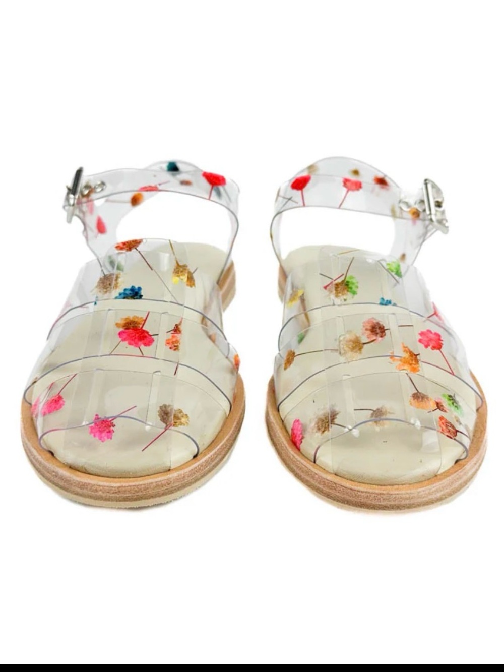 Freda Salvador - Sera Fisherman Sandal (Floral PVC) sz 10 - Picture 4 of 8